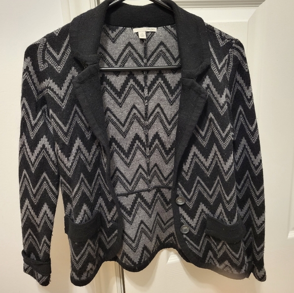 Patterned Halogen sweater blazer/cardigan, size small - Picture 4 of 4